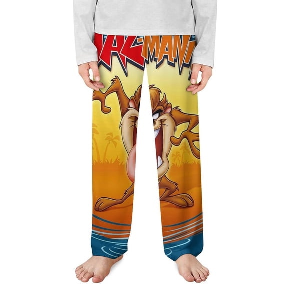 Looney Tunes Taz-Mania Pajama Pants Sleep Pants Soft Elastic Waist PJ Bottoms Lounge Pants