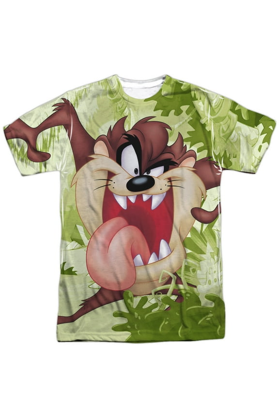 Looney Tunes Taz Mens Sublimation Polyester Shirt