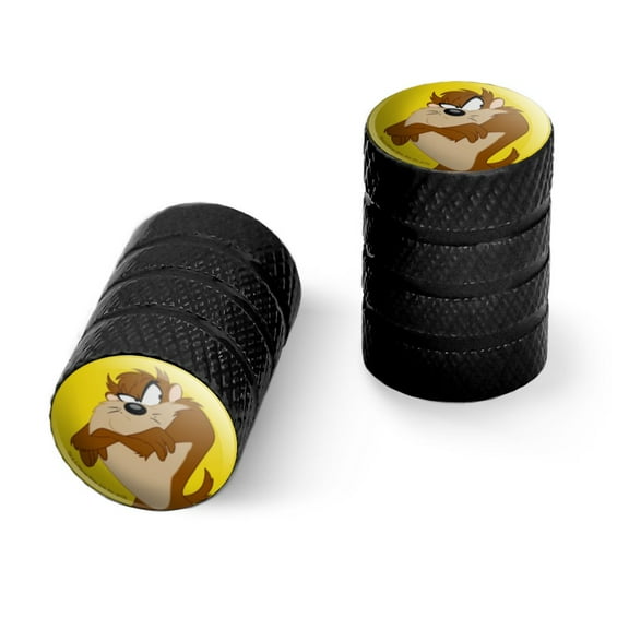 Looney Tunes Taz Motorcycle Bicycle Bike Tire Rim Wheel Aluminum Valve Stem Caps