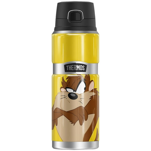 Looney Tunes Taz, THERMOS STAINLESS KING Stainless Steel Drink Bottle, Vacuum insulated & Double Wall, 24oz