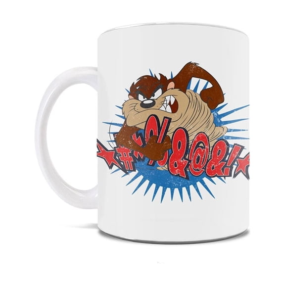 Looney Tunes (Taz Unleashed) 11 oz White Ceramic Mug WMUG1804