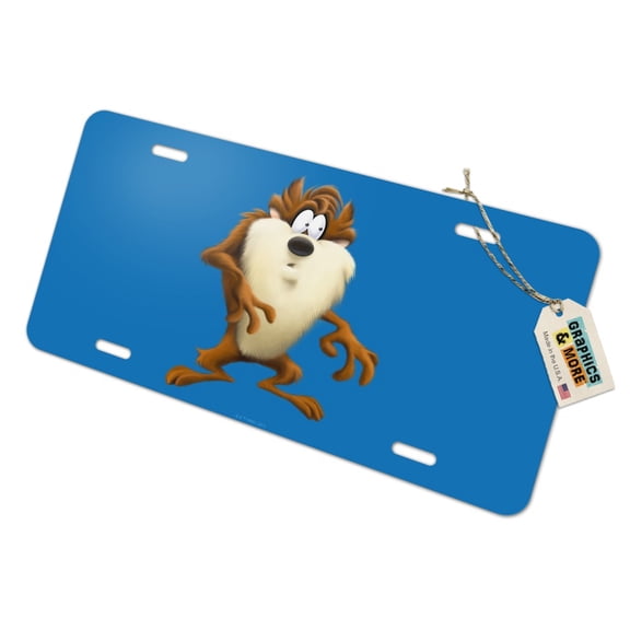 Looney Tunes Taz Wild Man Novelty License Plate