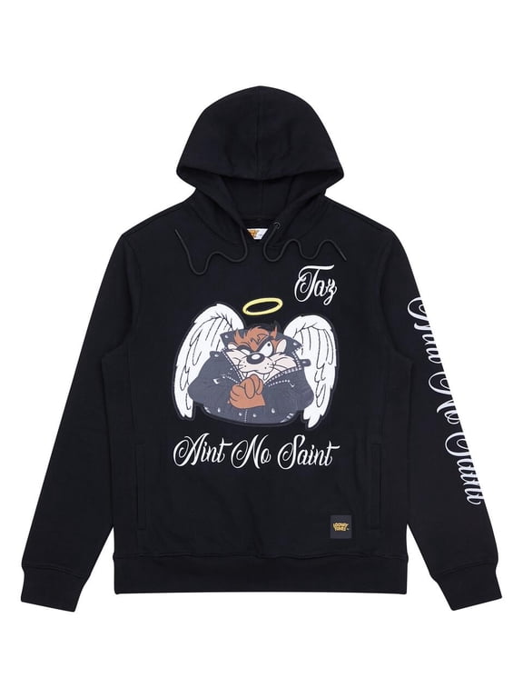 Looney Tunes Tazmanian Devil Ain't No Saint Hoodie, Black, XX-Large