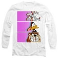 thumbnail image 1 of Looney Tunes Tiles Long Sleeve Adult 18/1 T-Shirt White, 1 of 1