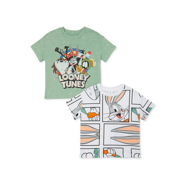 Looney Tunes Toddler Boy Graphic Tees, 2-Pack, Sizes 2T-5T