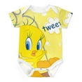 thumbnail image 1 of Looney Tunes Tweety Baby Boy Girl Short Sleeve Romper Clothing Set Print Cartoon Baby Summer One Piece Jumpsuit, 1 of 8
