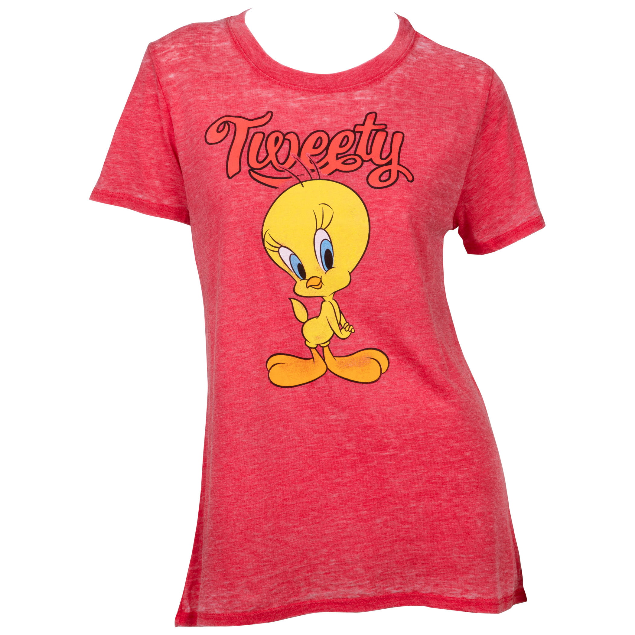 Bird T-Shirt-XLarge Looney Burnout Tweety Tunes Women\'s