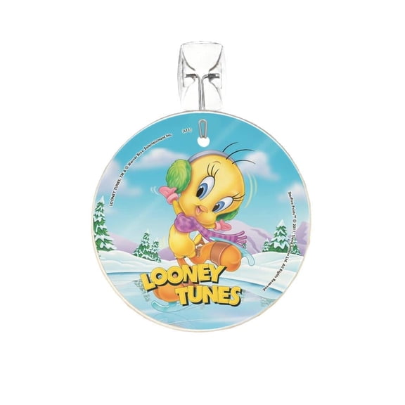 Looney Tunes (Tweety Bird Ice Skating) StarFire Prints Glass Art SPCIR143