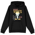 thumbnail image 1 of Looney Tunes Tweety Bird No Bad Vibes Men's Black Hooded Sweatshirt-M, 1 of 3