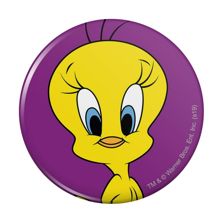 ■CARLYN■ Tweety Tini 4colors H73305030 Looney Tunes Tweety Bird Pinback Button Pin - Walmart.com
