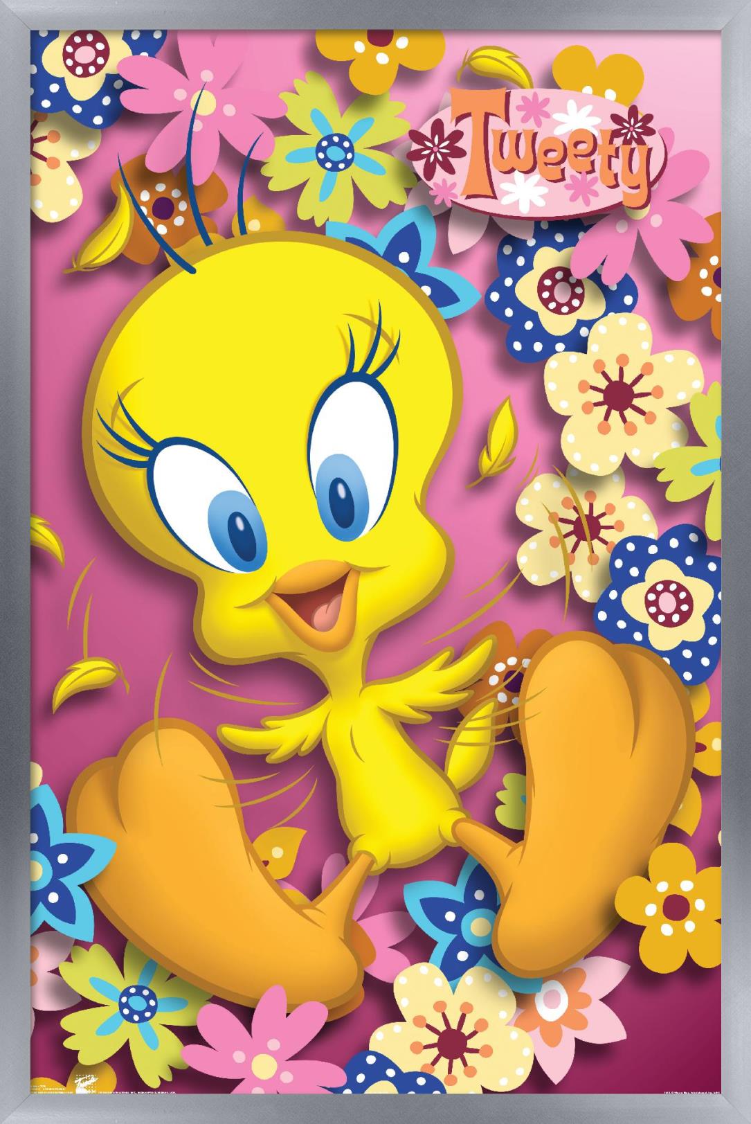 Looney Tunes - Tweety Bird - Power Wall Poster, 14.725" x 22.375", Framed