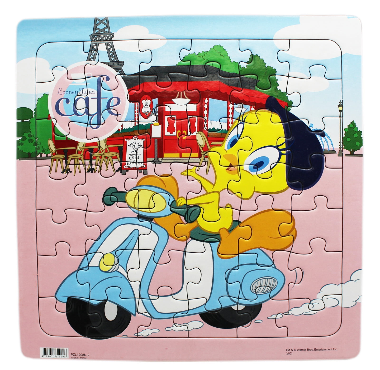Looney Tunes' Tweety Bird Scooter Riding in Paris Puzzle (42pc