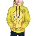 thumbnail image 1 of Looney Tunes Tweety Bird Youth Sweatshirt Hoodies Fashion Teen Hooded Hoody Pullover Clothes With Pocket For Boys Girls Clothing, 1 of 8