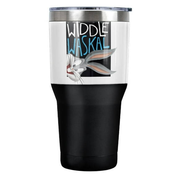 Looney Tunes Tweety Cute Or What Stainless Steel Tumbler 30 oz Coffee Travel Cup, Vacuum Insulated & Double Wall with Leakproof Sliding Lid