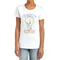 thumbnail image 1 of Looney Tunes Tweety Fade Women's T Shirt, White, Large, 1 of 6