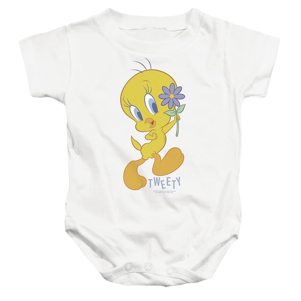 Looney Tunes Tweety Flower Unisex Infant Snap Suit for Baby (6