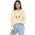 thumbnail image 1 of Looney Tunes Tweety Head Women's Crew Sweatshirt, 1 of 6