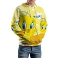 thumbnail image 1 of Looney Tunes Tweety Hoodie 3D Print Pullover Hooded Long Sleeve Sweatshirts Tops Blouse with Pocket for Mens Womens, 1 of 7