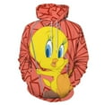 thumbnail image 1 of Looney Tunes Tweety Hoodie 3D Print Pullover Hooded Long Sleeve Sweatshirts Tops Blouse with Pocket for Mens Womens, 1 of 7