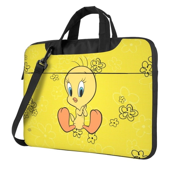Looney Tunes Tweety Laptop Bag for Women Men, 13 inch Computer Bag Laptop Messenger Shoulder Briefcase with Strap