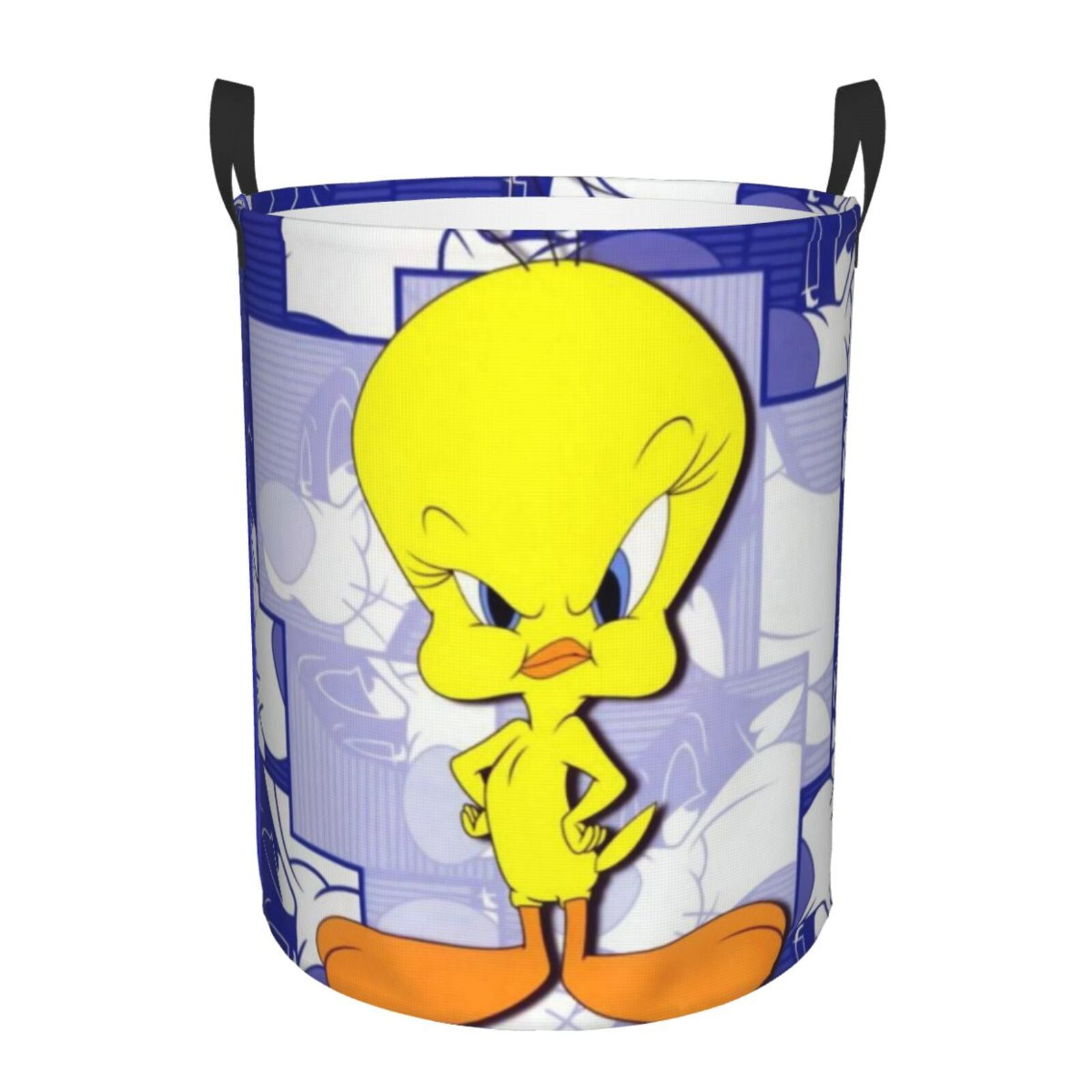 Looney Tunes Tweety Laundry Hamper Basket with Handles, Lightweight ...