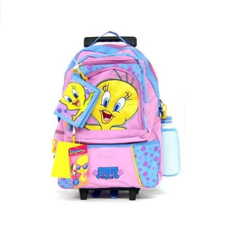 Walmart Looney Tunes: Tweety Roller School Book Bag with Wallet