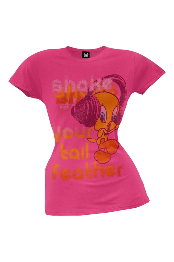 - Tweety Shake Your Tail Feather Juniors T-Shirt - Medium