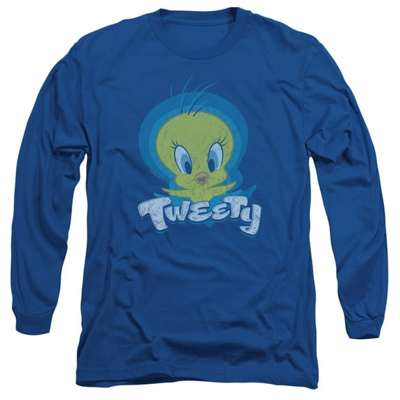 Looney Tunes Tweety Swirl Mens Long Sleeve Shirt