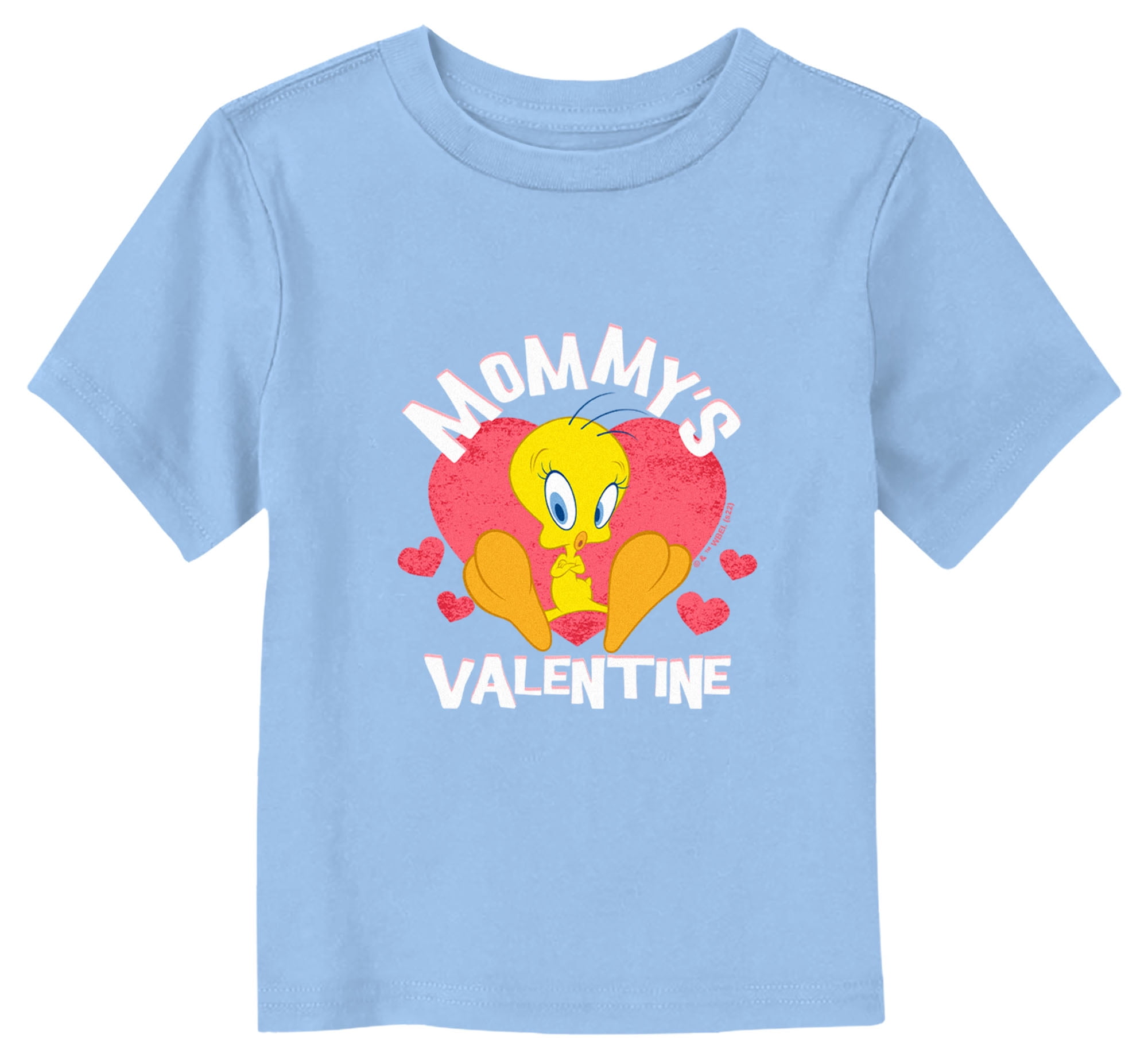 Looney Tunes Tweety Valentine Graphic Tee Light Blue 5t