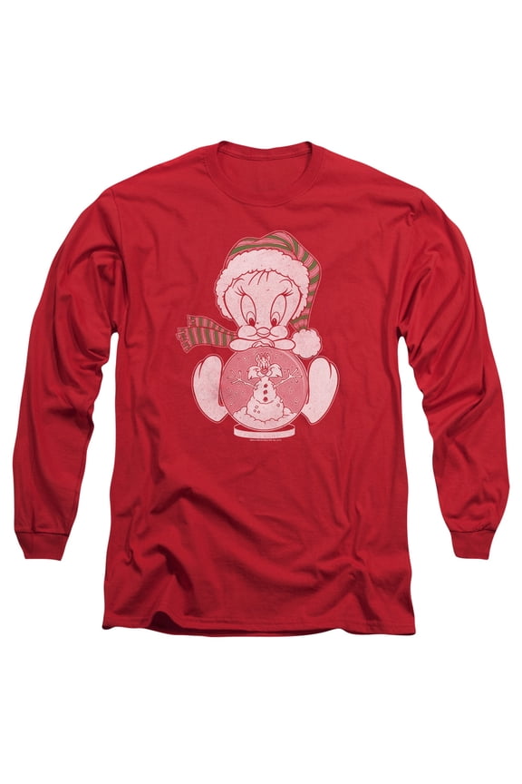Looney Tunes Tweey Globe Officially Licensed Adult Long Sleeves T Shirt
