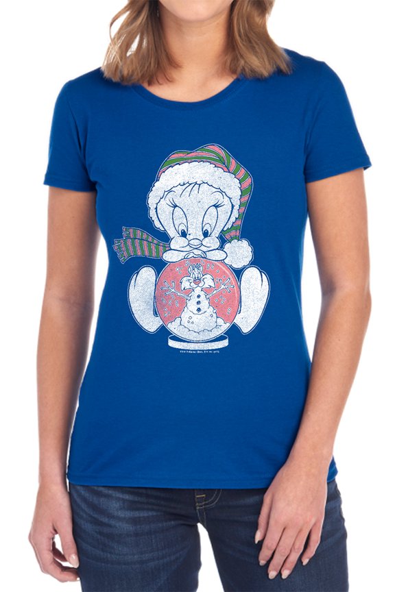 Tweey Globe Women's T Shirt, Royal, 2X-Large