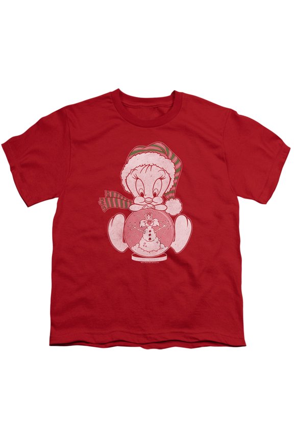 Looney Tunes - Tweey Globe - Youth Short Sleeve Shirt - Small