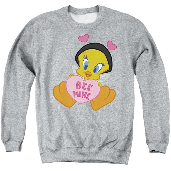 Looney Tunes Valentine's Day Tweety Bee Mine Unisex Adult Crewneck Sweatshirt