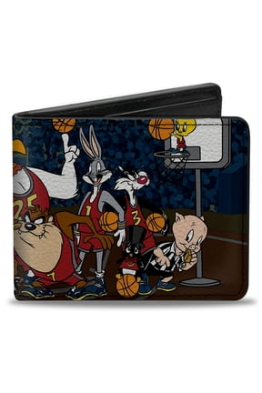 Looney Tunes Wallet, Bifold, Looney Tunes Basketball Team Referee, Vegan Leather