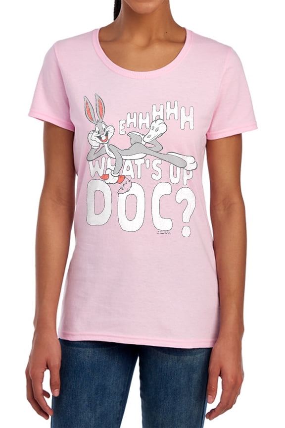 Whats Up Women's T Shirt, Pink, Large