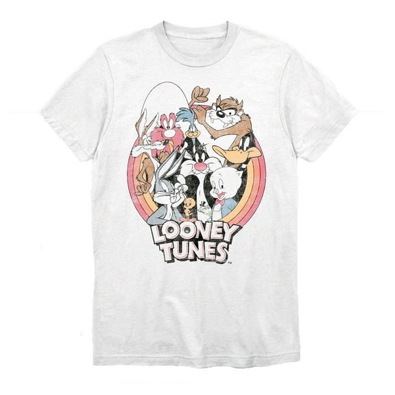 Looney Tunes White Short Sleeve Graphic T-Shirt - Small