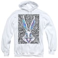 thumbnail image 1 of Looney Tunes Wild Bugs Adult Pullover Hoodie Sweatshirt White, 1 of 1
