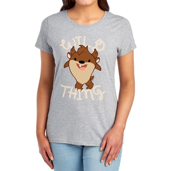 Looney Tunes Wild Thing Kid Women's T Shirt, Athletic Heather, Small