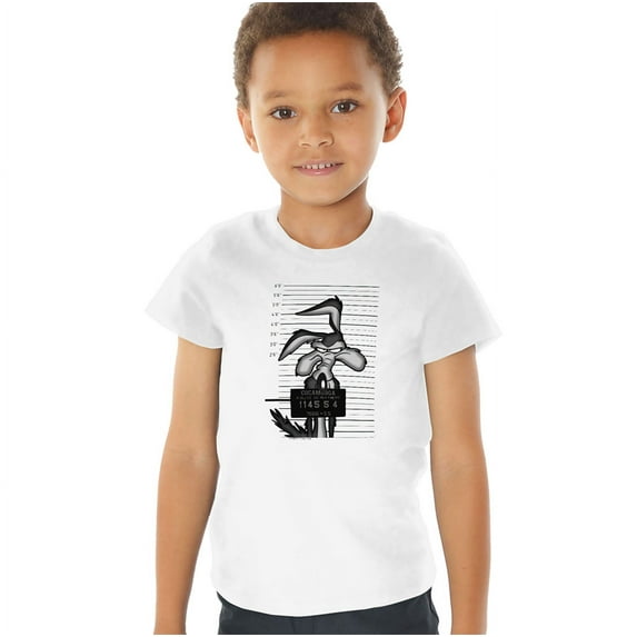 Looney Tunes Wile E. Coyote Busted Kids T Shirt (2) for Youth Toddler Boys and Girls, White