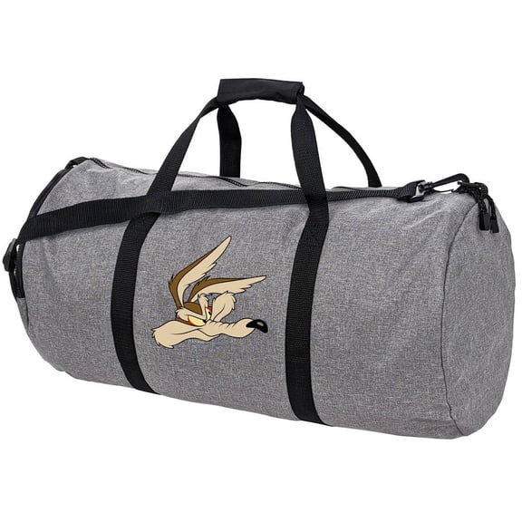 Looney Tunes Wile E Coyote Lightweight Duffel Bag for Sports and Gym Packable for Travel