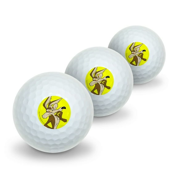 Looney Tunes Wile E Coyote Novelty Golf Balls 3 Pack