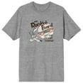 thumbnail image 1 of Looney Tunes Wile E. Coyote Rocket Board Men's Heather Grey Graphic Tee-XXL, 1 of 6