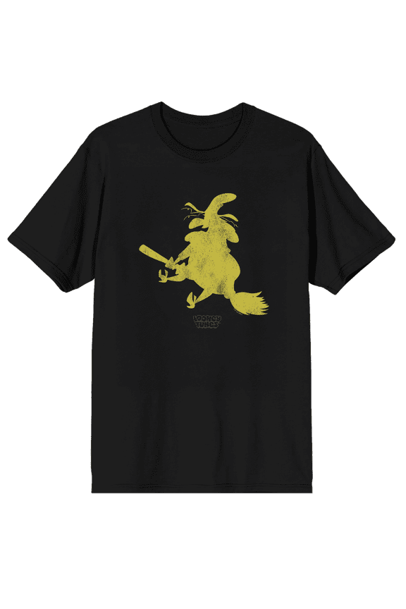 Looney Tunes Witch Hazel Silhouette Short Sleeve Tee for Adults-Small