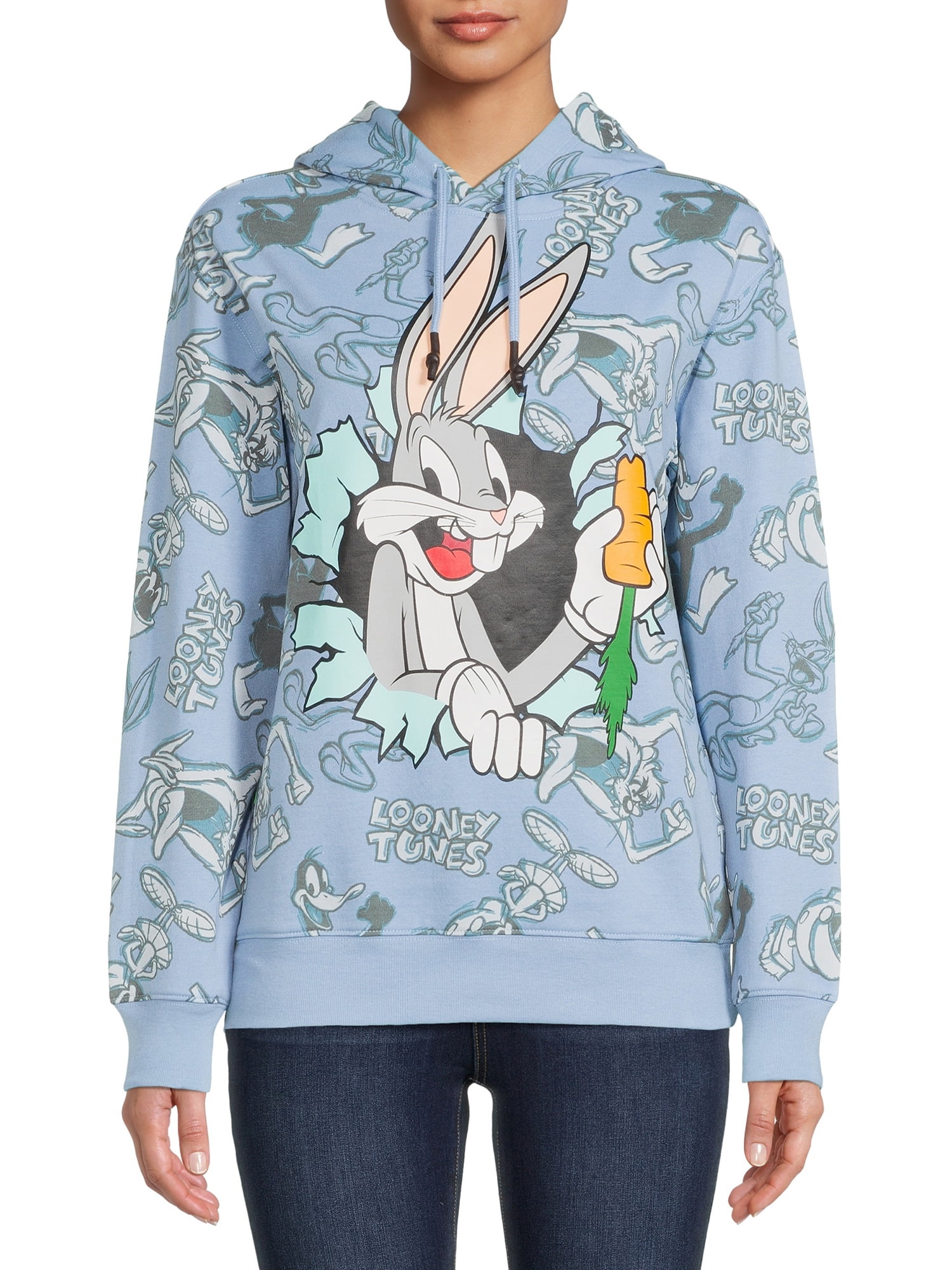Looney tunes sweatshirt womens clearance