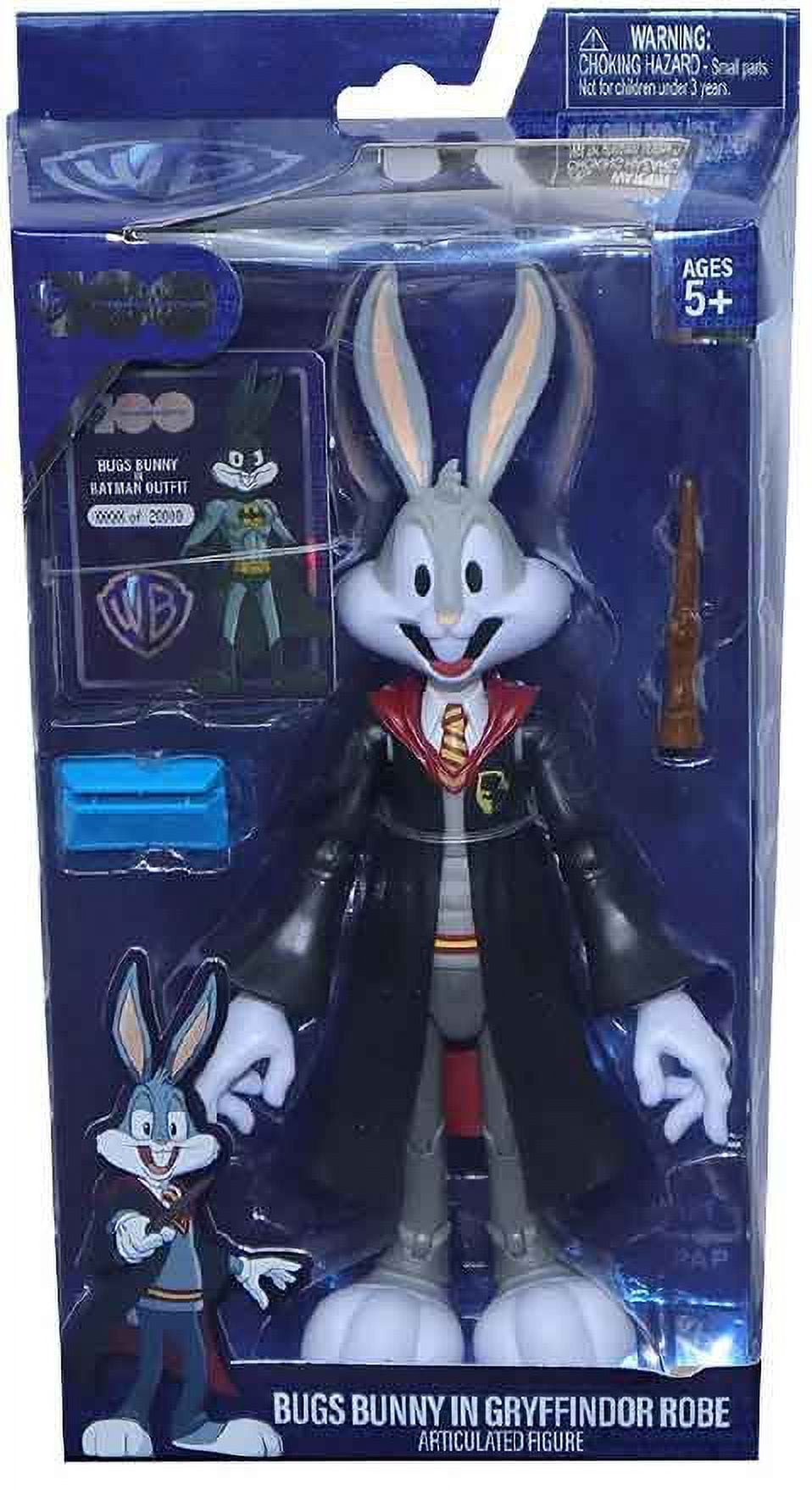 Looney Tunes X DC 7 Inch Action Figure WB 100 Bugs Bunny in Gryffindor Robe Walmart