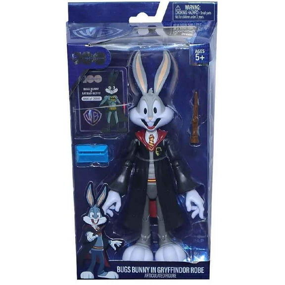 Looney Tunes X DC 7 Inch Action Figure WB 100 - Bugs Bunny in Gryffindor Robe