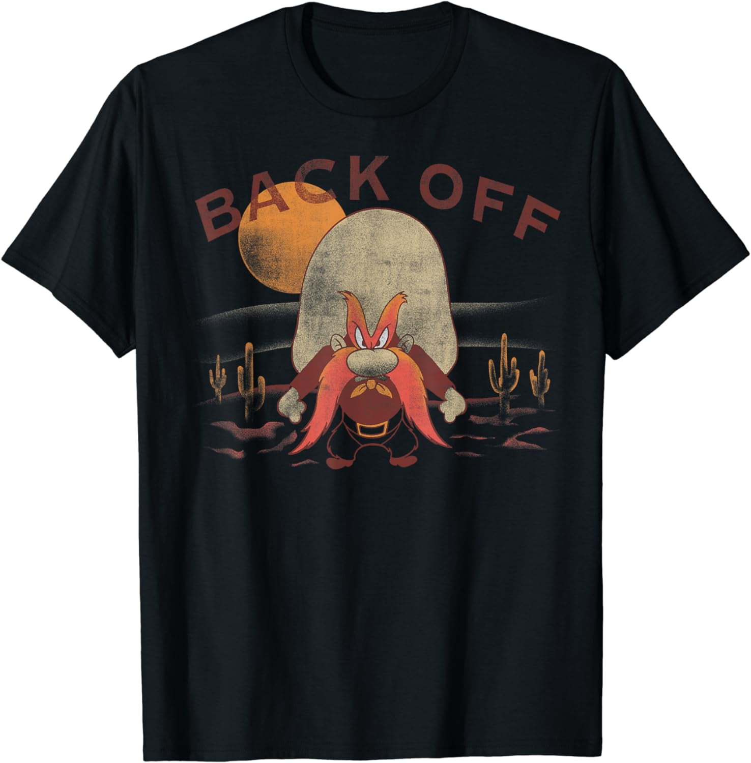 Looney Tunes Yosemite Sam Back Off Desert Portrait T-Shirt - Walmart.com