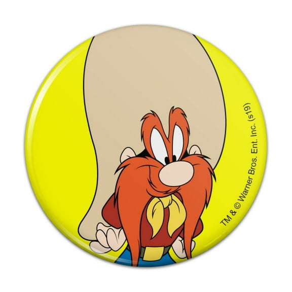 Looney Tunes Yosemite Sam Kitchen Refrigerator Locker Button Magnet