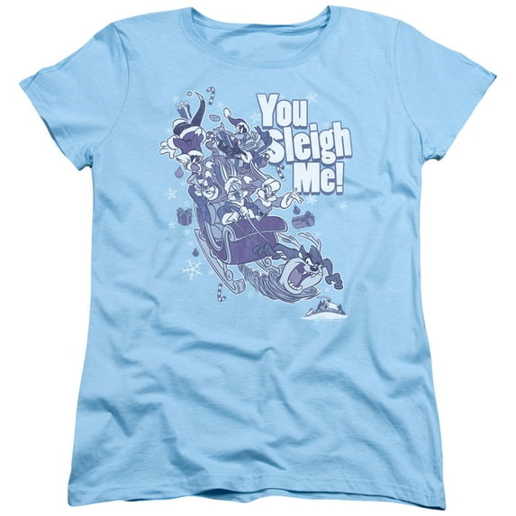 Looney Tunes - You Sleigh Me - Women's Short Sleeve Shirt - XX-Large