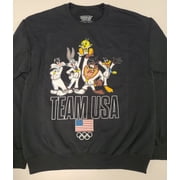 TEAM USA X LOONEY TUNES Looney Tunes x Team USA Olympics Men's and Big Men's Crewneck Fleece Pullover with Long Sleeves, Sizes S-3XL